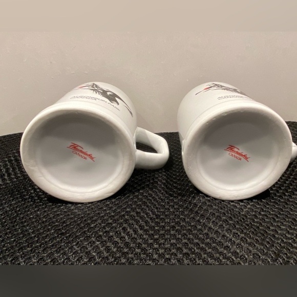 Set Of 2 Canada Loon Gold Rim Algonquin Park Canada Souvenir Mugs - Picture 2 of 9